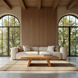 Sculptural Low Coffee Table in Natural Wood – Modern Center Table for Living Spaces - Arboriswood - 3