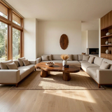Soft Modern Coffee Table Sculpted Solid Wood Organic Design - Arboriswood - 2