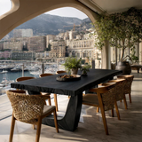 Solid Wood Live Edge Dining Table with Sculptural U-Base for Modern Interiors - ArborisWood - 7