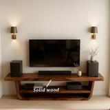 Solid Wood TV Stand with Open Frame Design and Display Shelving - Arboriswood - 10