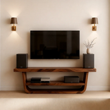 Solid Wood TV Stand with Open Frame Design and Display Shelving - Arboriswood - 13