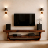 Solid Wood TV Stand with Open Frame Design and Display Shelving - Arboriswood - 15